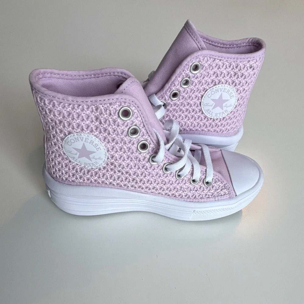 Converse W Chuck Taylor All Star Platform Crochet Stardust Kids/Tween High Tops